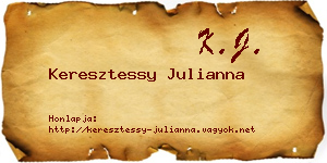 Keresztessy Julianna névjegykártya